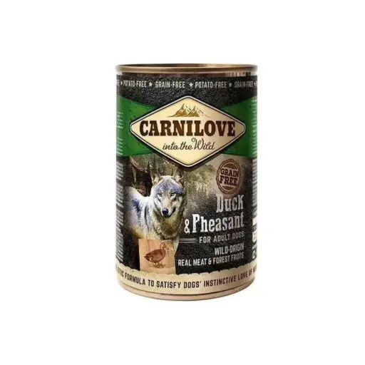 [8595602529230] Carnilove Duck & Pheasant Adult Dog Wet Food Can 400g