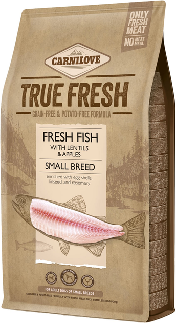 [8595602558414] Carnilove True Fresh Fish Dry Dog Food for Small Breed Adult Dogs (1.4kg)
