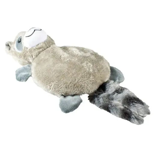 [5414365435783]  Duvo+ Plush Racoon Mega Squeaky Dog Toy 38x21x10cm Grey