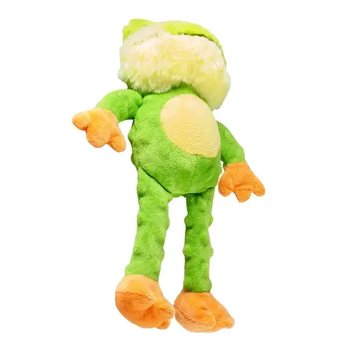 [5414365435721]  Duvo+ Plush Frog Crackle Dog Toy 34x21x8cm Green