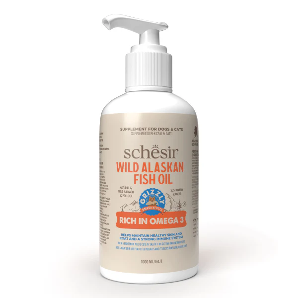 SchesirGrizzlyWildAlaskanFishOilOmegaPlus1000ml