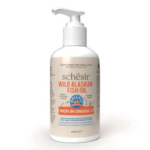 [8005852192165] SchesirGrizzlyWildAlaskanFishOilOmegaPlus1000ml