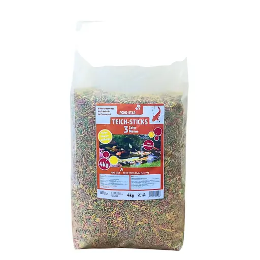 [SM06852] PondStarTS3ColorMenuPondSticksFloatingFishFood4kg